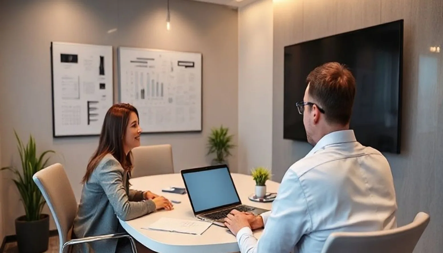 Executive career transition consulting room